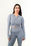 Activewear Grey Two Piece Gym Set