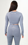 Activewear Grey Two Piece Gym Set