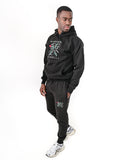 Tracksuit - Men's black square logo BGLF pullover set