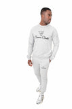 Tracksuit - Grey silver teeth classic panther logo Crew neck set