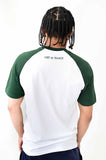 T-shirt - Two-tone classic panther logo (white/green)