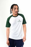 T-shirt - Two-tone classic panther logo (white/green)